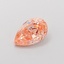 1.08 Ct. Fancy Intense Pink Orange Pear Lab Grown Diamond