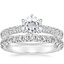 18KW Moissanite Luxe Sienna Diamond Bridal Set (1 1/8 ct. tw.), smalltop view