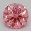 0.70 Ct. Fancy Vivid Pink Round Lab Grown Diamond