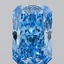 2.53 Ct. Fancy Vivid Blue Radiant Lab Grown Diamond
