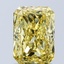 2.06 Ct. Fancy Vivid Yellow Radiant Lab Grown Diamond
