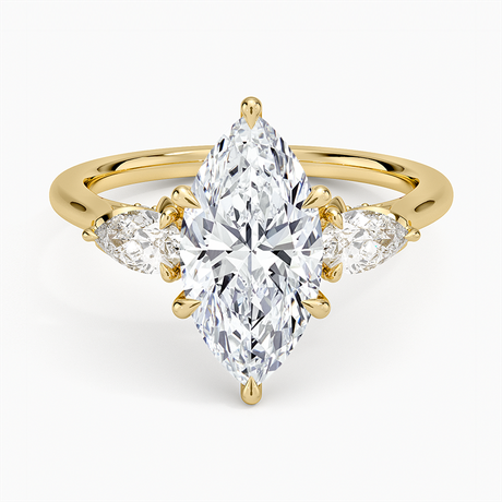 Petal Pear Three Stone Diamond Ring (1/2 ct. tw.)