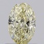 0.59 Ct. Light Yellow Oval Lab Grown Diamond
