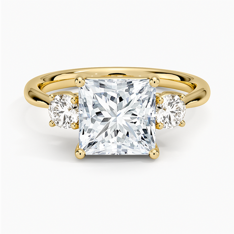 Serena Three Stone Diamond Ring - Brilliant Earth