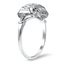 The Snowy Ring, smalltop view on a hand