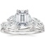 Platinum Secret Garden Diamond Ring (1/2 ct. tw.) with Winding Willow Ring