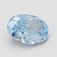 4.10 Ct. Fancy Vivid Blue Oval Lab Grown Diamond