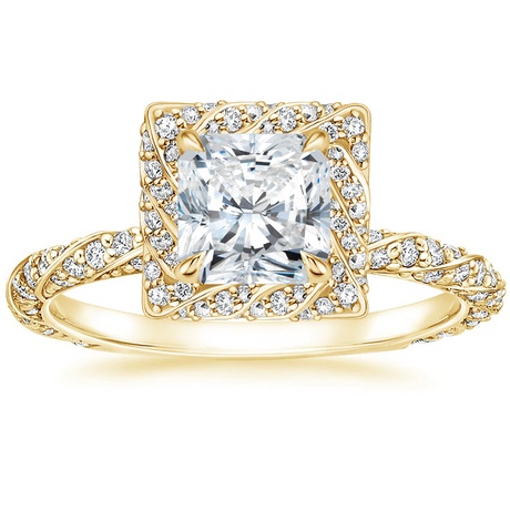 18K Yellow Gold Nova Diamond Bridal Set (3/4 ct. tw.)