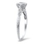 The Jesmin Ring, smalltop view on a hand