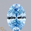 1.42 Ct. Fancy Vivid Blue Oval Lab Grown Diamond