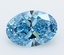 3.0 Ct. Fancy Vivid  Blue Oval Lab Grown Diamond