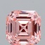3.05 Ct. Fancy Intense Pink Asscher Lab Grown Diamond