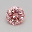 0.31 Ct. Fancy Vivid Pink Round Lab Grown Diamond