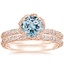 14KR Aquamarine Nova Diamond Bridal Set (3/4 ct. tw.), smalltop view