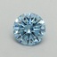 0.54 Ct. Fancy Vivid Blue Round Lab Grown Diamond