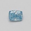 0.35 Ct. Fancy Vivid Blue Cushion Lab Grown Diamond