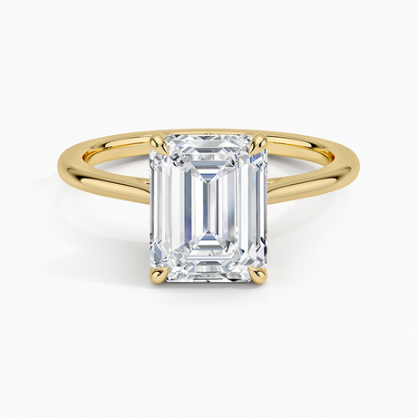 Floral Solitaire Engagement Ring