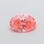 1.10 Ct. Fancy Vivid Orange Pink Oval Lab Grown Diamond