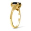 The Wadsworth Ring, smalltop view on a hand