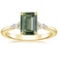 18K Yellow Gold Nadia Diamond Ring, smalltop view