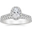 Platinum Odessa Diamond Ring (1/4 ct. tw.) with Sonora Eternity Diamond Ring (3/8 ct. tw.)