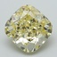 3.16 Ct. Fancy Intense Yellow Cushion Lab Grown Diamond