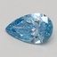 0.55 Ct. Fancy Vivid Blue Pear Lab Grown Diamond