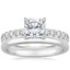 Platinum Olympia Diamond Ring with 2mm Comfort Fit Wedding Ring