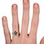 The Tauret Ring, smallzoomed in top view on a hand