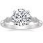 18K White Gold Alta Diamond Ring, smalltop view
