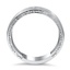 Antique Inspired Eternity Band with Flush-Set Diamond Accents, smallside view