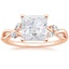 14K Rose Gold Willow Diamond Ring (1/8 ct. tw.), smalltop view