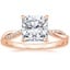 14K Rose Gold Petite Twisted Vine Diamond Ring (1/8 ct. tw.), smalltop view