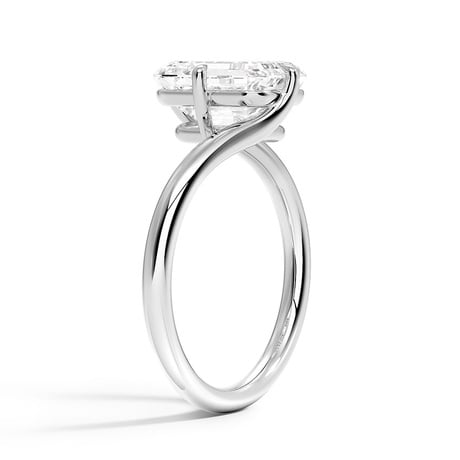 18K White Gold Atelier Solitaire Ring