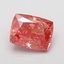 1.01 Ct. Fancy Vivid Pink Cushion Lab Grown Diamond