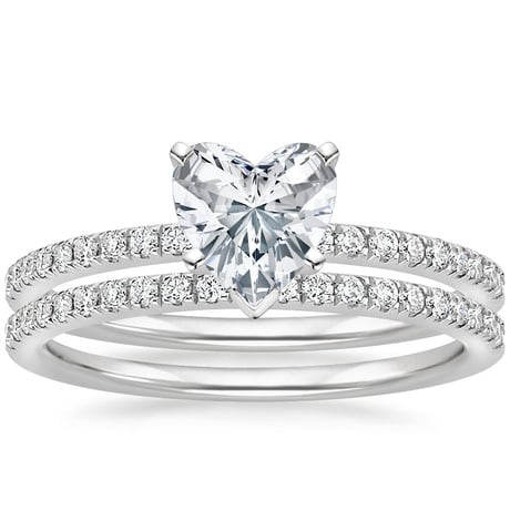 18K White Gold Ballad Diamond Bridal Set (1/3 ct. tw.)