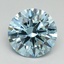5.05 Ct. Fancy Vivid Blue Round Lab Grown Diamond