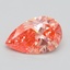 1.53 Ct. Fancy Vivid Pink Pear Lab Grown Diamond