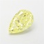 1.01 Ct. Fancy Intense Yellow Pear Lab Grown Diamond