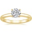 18K Yellow Gold Heritage Diamond Ring, smalltop view