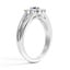 Floral Tressa Split Shank Ring, smallside view