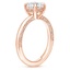 14K Rose Gold Liliana Diamond Ring, smallside view