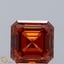 3.10 Ct. Fancy Orange Asscher Lab Grown Diamond
