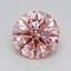 0.66 Ct. Fancy Vivid Pink Round Lab Grown Diamond