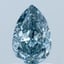 1.54 Ct. Fancy Vivid Blue Pear Lab Grown Diamond