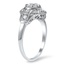 The Graciella Ring, smalltop view on a hand