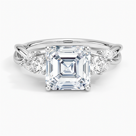 Willow Three Stone Diamond Ring - Brilliant Earth