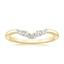 18K Yellow Gold Camille Contoured Diamond Ring (1/5 ct. tw.), smalltop view