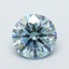 1.24 Ct. Fancy Intense  Blue Round Lab Grown Diamond