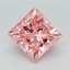 3.54 Ct. Fancy Vivid Pink Princess Lab Grown Diamond